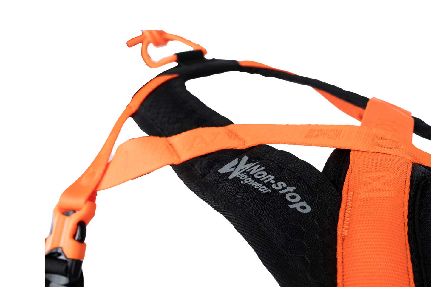 Rush harness naranja logo