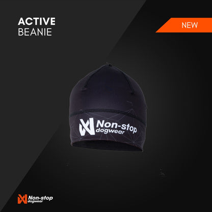 Active Beanie Non-stop dogwear negro vista frontal