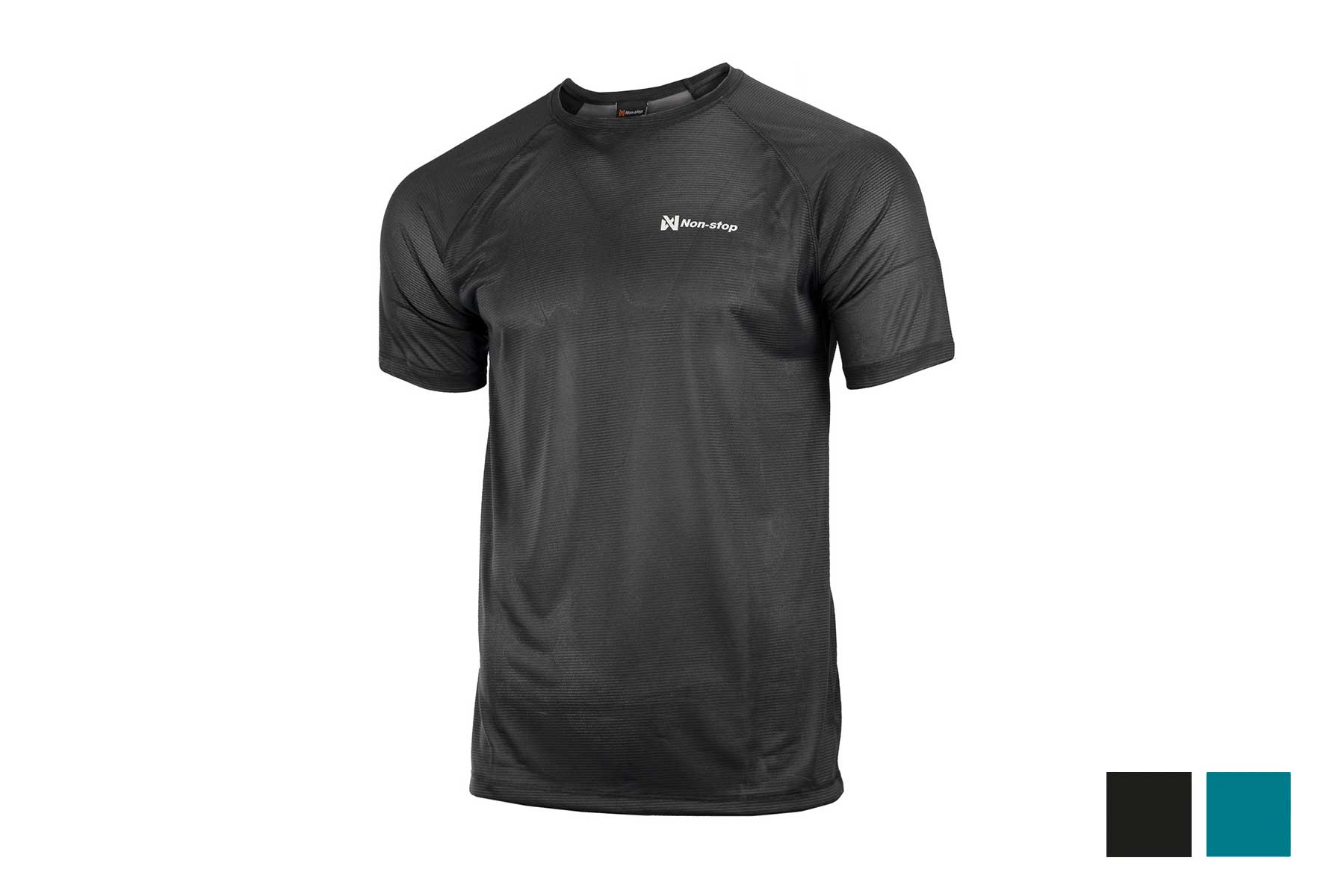 Camiseta CaniX Tech tee Men's turquesa y negro