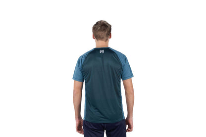 Camiseta CaniX Tech tee teal Men's por detrás