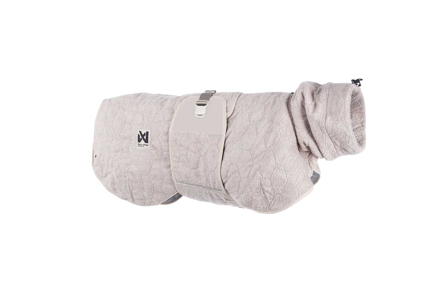 Non-stop dogwear drying coat albornoz gris