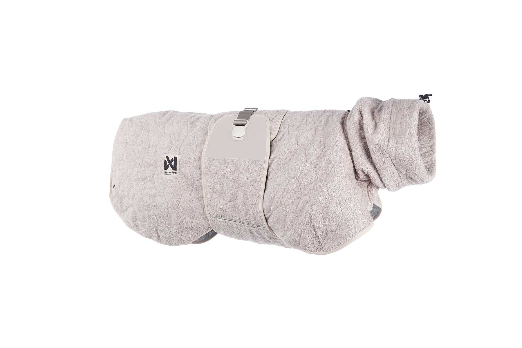 Non-stop dogwear drying coat albornoz gris