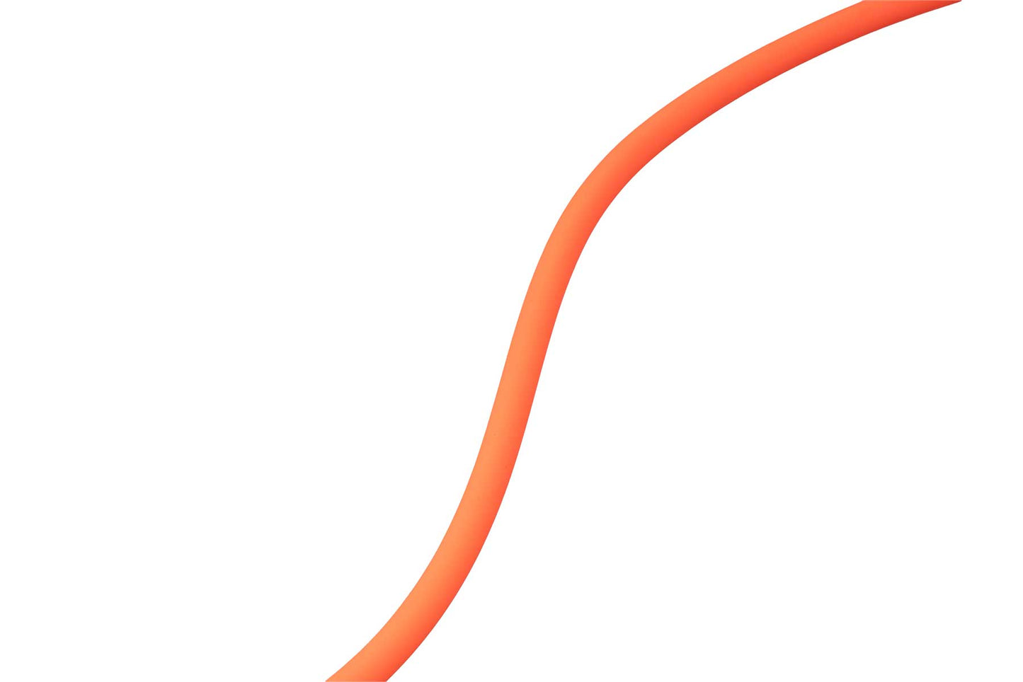 Correa larga redonda naranja para perros Protector round long line Non-stop dogwear