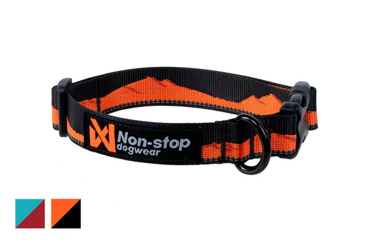 Trail quest collar Non-stop dogwear naranja/negro colores