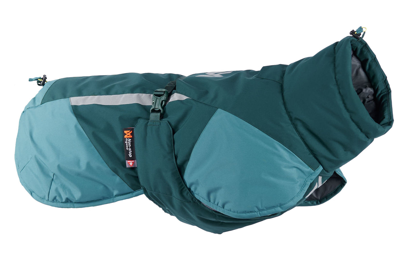 Chaqueta impermeable para perros Glacier Jacket 3.0 vista lateral color turquesa